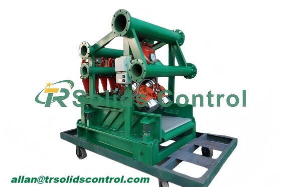 Harga yang bagus 180m3/H Desilter Lumpur TR Solids Control TRCN100 16N Sistem Pembersihan Lumpur on line