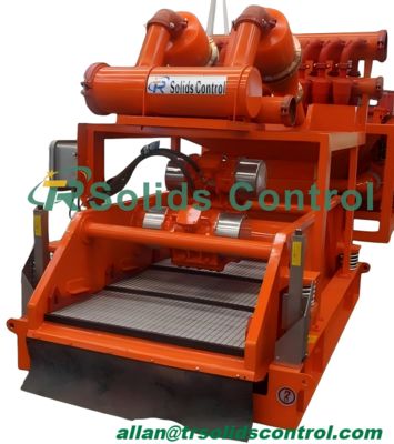 Good price TRQJ250*2S-100*12N Mud Cleaner equipment is combination of desander, desilter hydro cyclone with an underflow shale shaker. online