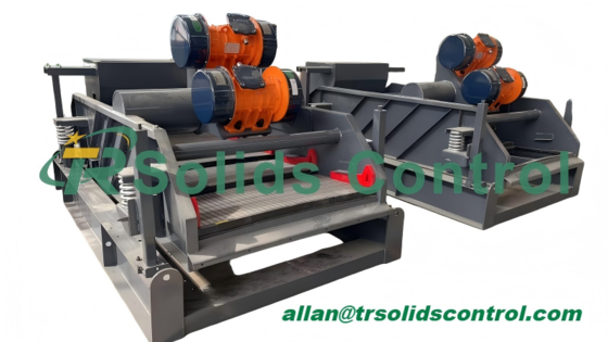 Good price TRZS584 120m3/H Adjustable Force Vibration Motor Operated Shale Shaker online